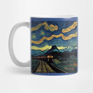 Starry Night Wizarding Express Train Mug